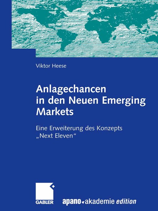 Title details for Anlagechancen in den Neuen Emerging Markets by Viktor Heese - Available